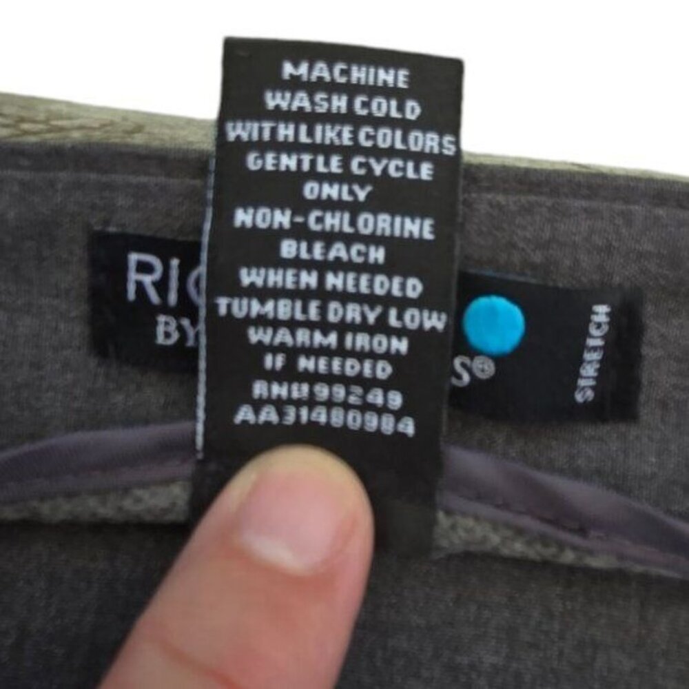 RightFit By Catherines Stretch Charcoal Gray Pants 34WP Womens Petite - Picture 5 of 5